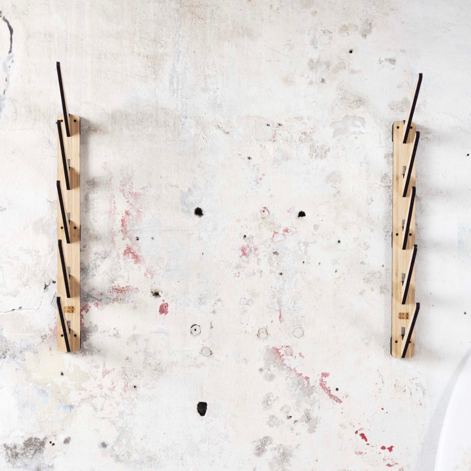 SHCK RACK The Stacker horizontal multi 5 surfboard rack without boards close-up