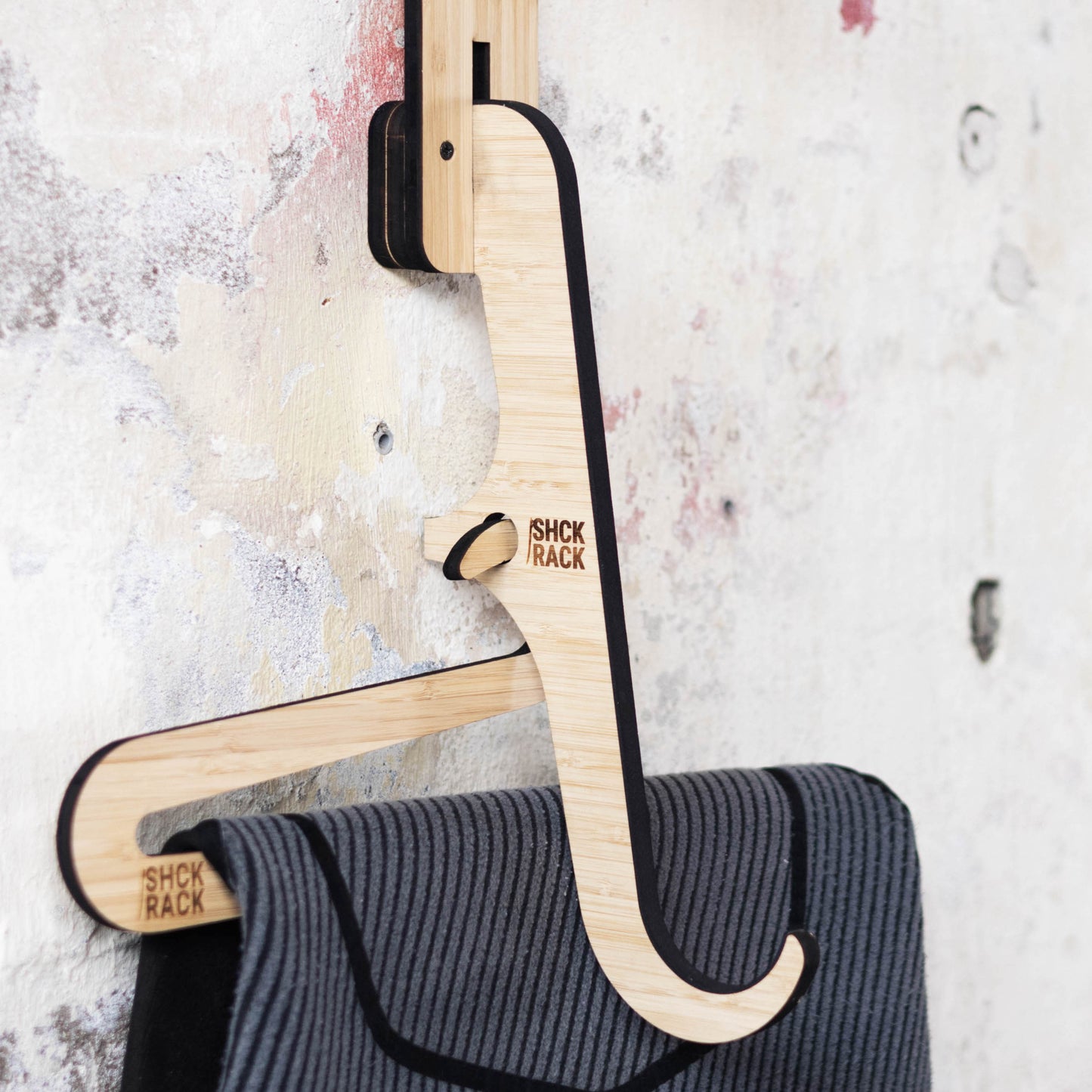 SHCK RACK additional hooks modular system surfboard rack side view